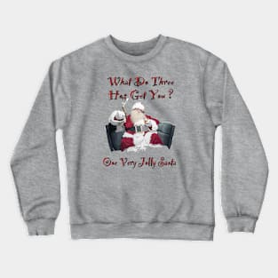 Fasbytes Xmas, Merry Christmas Santa Claus Naught Joke Crewneck Sweatshirt